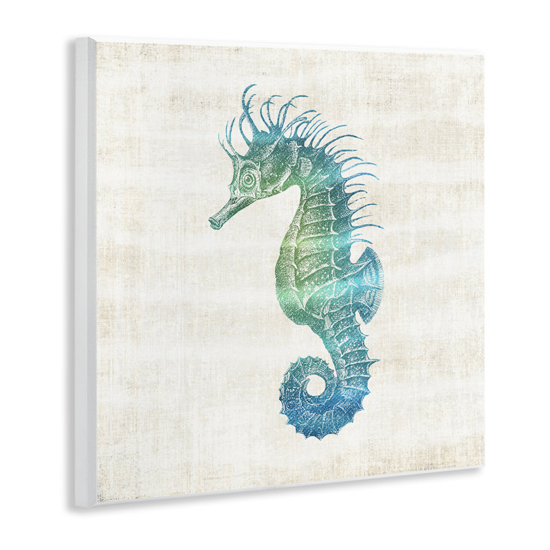 Plaque murale Ombre Seahorse Expression, design par Susan Arnot