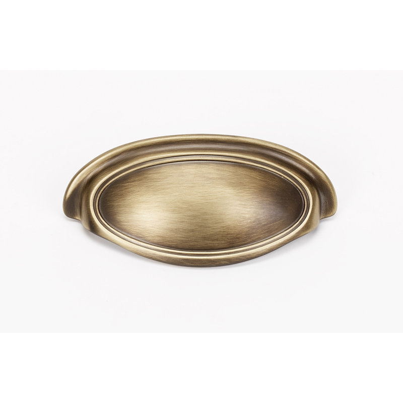 Classic Traditional Cup / Bin Pull, Antique English Matte