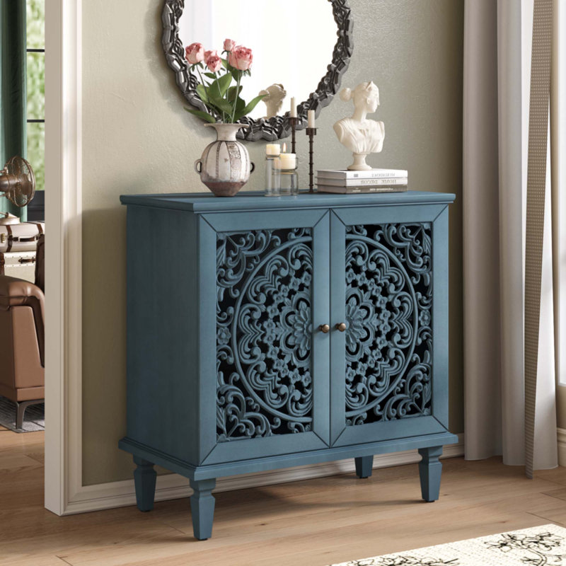 Armoire d'appoint Vintage, Bleu antique