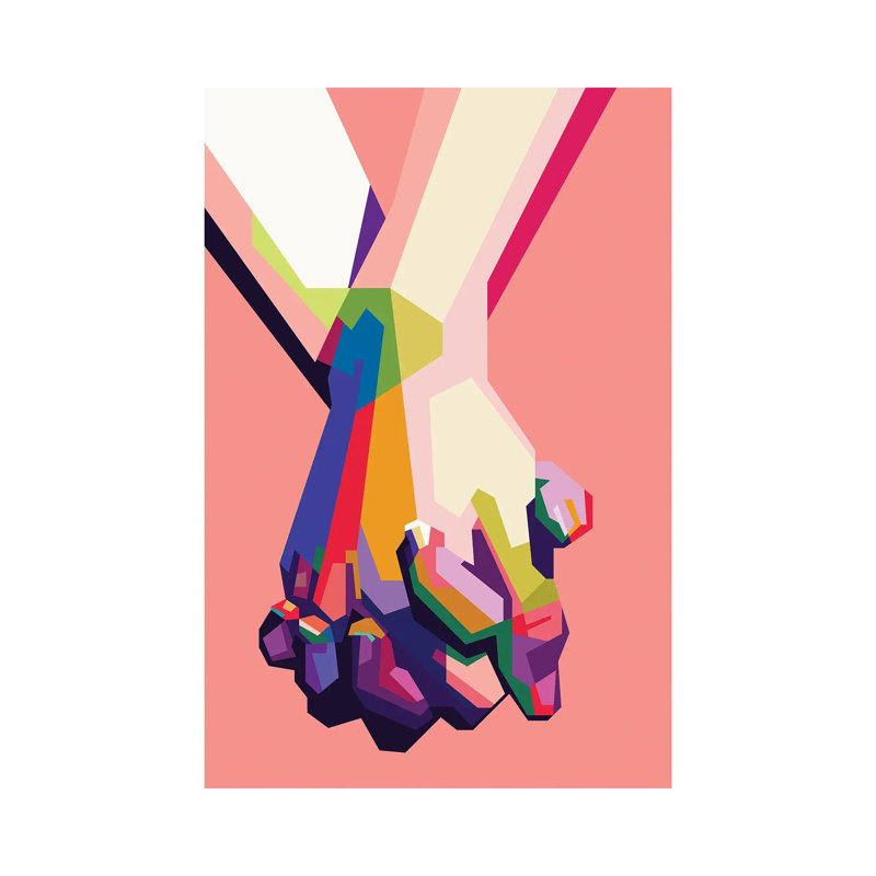 Hold My Hand by Dayat Banggai - Wrapped Canvas Gallery-Wrapped Canvas Giclée, 66.04 cm H x 45.72 cm W x 1.91 cm D