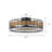 19.7’’ Boho Rattan Caged Ceiling Fan with LED Light and Remote Control