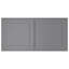 HOMEIBRO Meuble mural standard Shaker en contreplaqué, gris Shaker, 91,4 cm (L) x 61 cm (P) x 30,5 cm (H), prêt à assembler-915285824-915386479