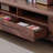 Light luxury pure solid wood TV cabinet