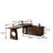 Retro minimalist brown desk-441484820