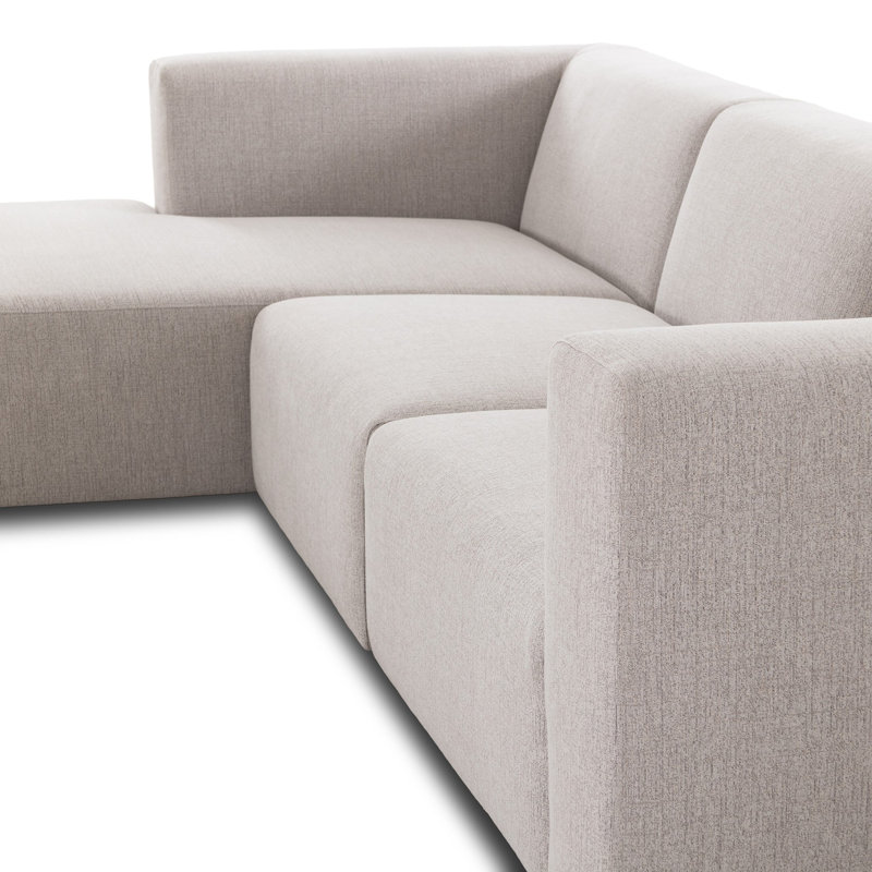 Lawndale 3PC LAF Sectional W/ Ottoman-Napa Sandstone, Left Hand Facing