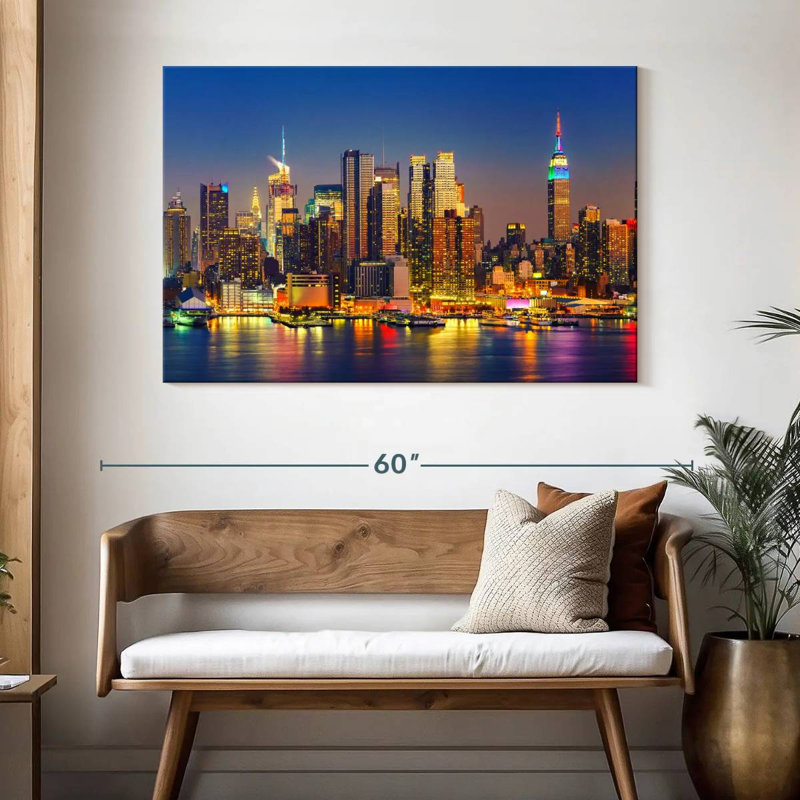 Lumières lumineuses Kavia Manhattan, H 32 po x l 48 po