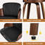 Swivel Upholstered Counter Stool with Metal Frame-1975292759