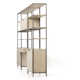 Loki 3 Piece Rectangular Writing Desk Office Set with Hutch