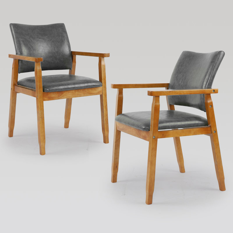 Chaise rembourrée Artell H 18,5 po, Polyuréthane gris
