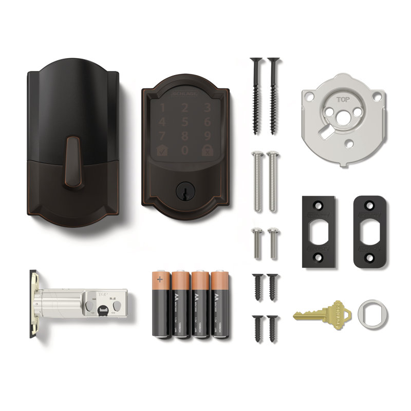 Encode Smart WiFi Deadbolt with Camelot Trim, Aged Bronze, Yes