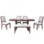 Ensemble de table de salle à manger 6 pièces, table de salle à manger en bois extensible de 60 à 78 pouces avec rallonge amovible, ensemble de table de cuisine avec 4 chaises d'appoint et banc rembourrés, ensemble de table de salle à manger pour 6-114273163-114273165-114273168