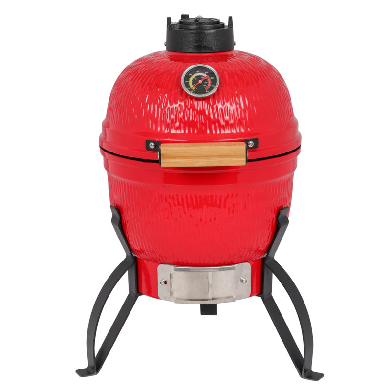 Blue Elephant 38.9cm W Kamado Charcoal Grill, Red