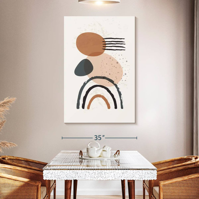Avery Boho Abstract Neutrals, 51" H x 34" W