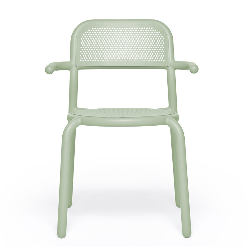Toní Stacking Patio Dining Armchair, Mist Green