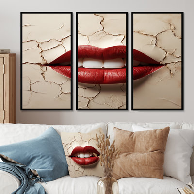Ensemble de salon Landyn - Fashion Lips Wall Art