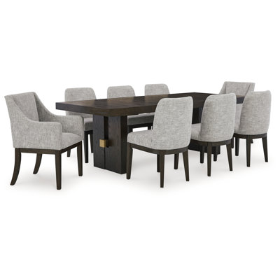 Burkhaus Dining Table and 8 Chairs