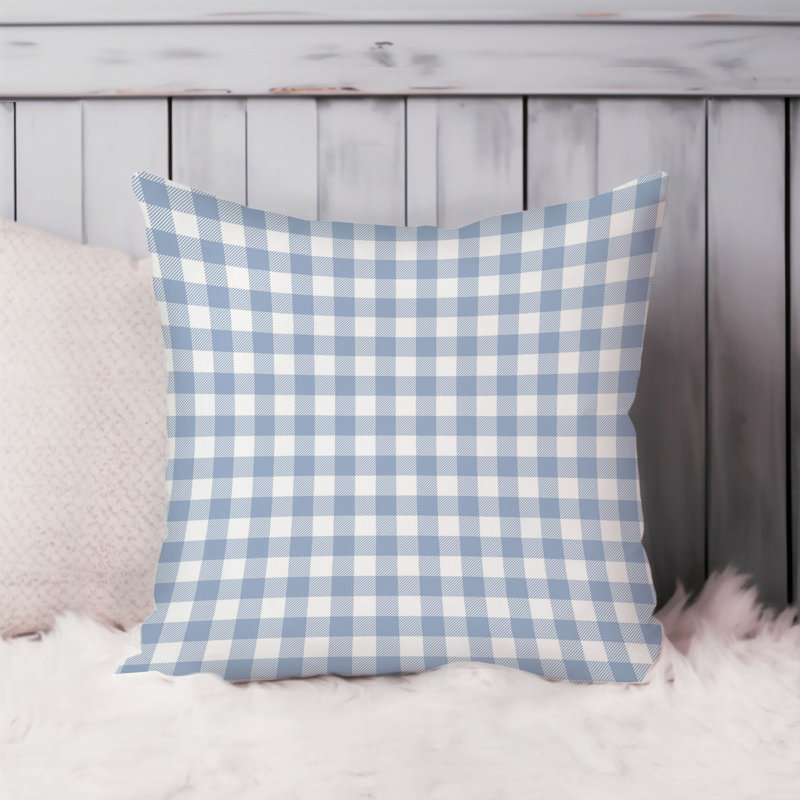 Blue Gingham I Modern, 20"H x 20"W