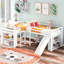 Lit mezzanine simple en L en bois massif-279897893