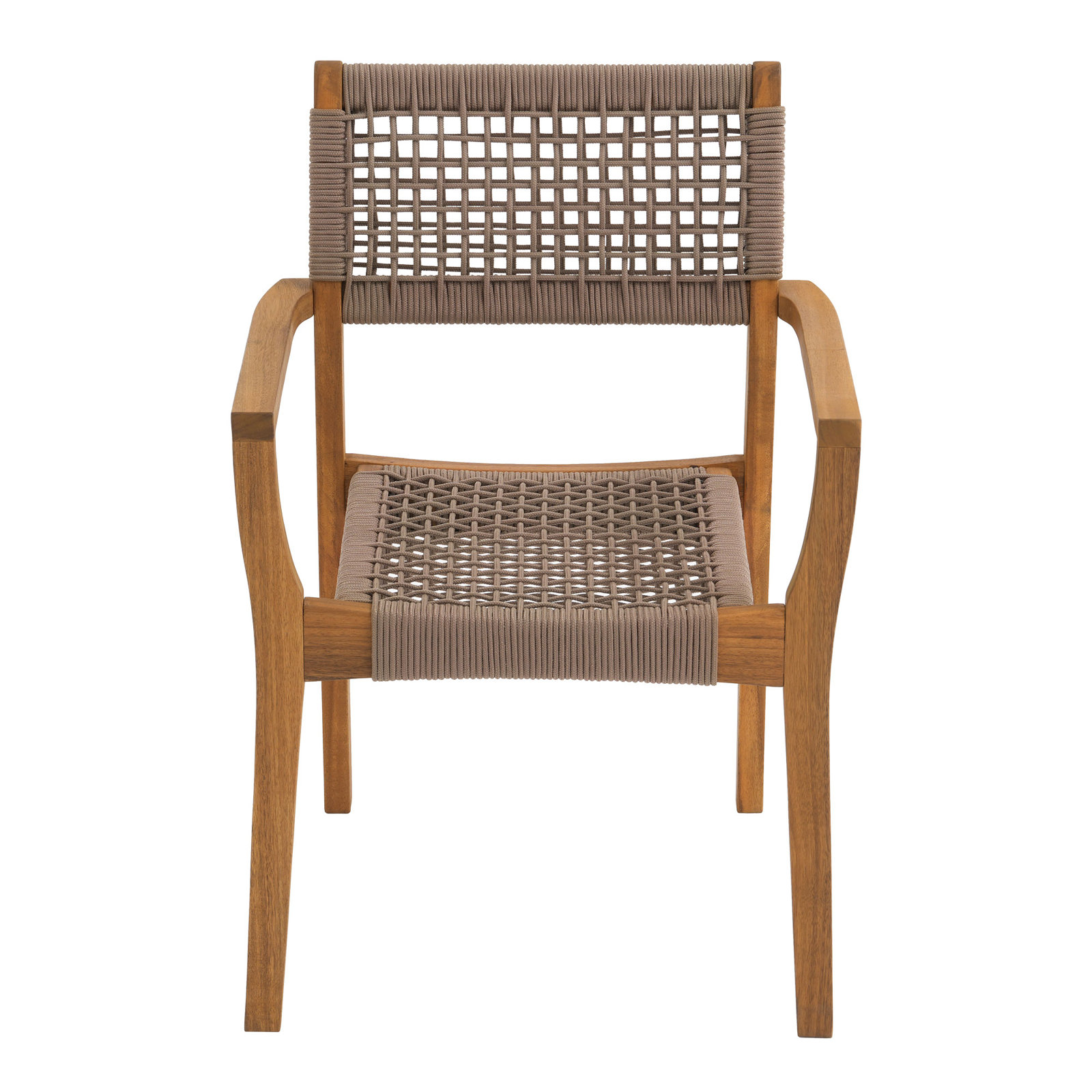 Bennett Stackable Patio Armchair, Beige