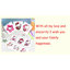 Hello Kitty, 20 feuilles d'autocollants Hello Kitty
