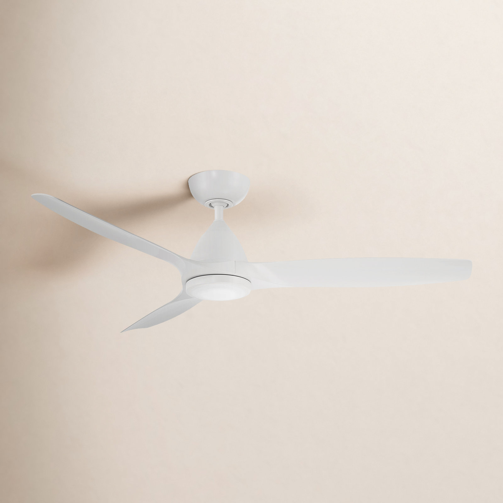 Skylark 3 - Blade Indoor/Outdoor Smart Ceiling Fan with Adjustable CCT 2700K-3000K-4000K-5000K LED Light Kit and Remote Control Included, Works With Alexa and iOS or Android App