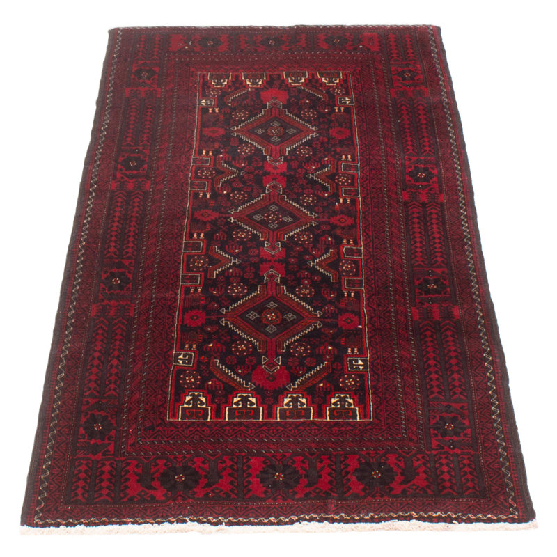 One-of-a-Kind 3'5" X 7'0" New Age Wool Area Rug in Dark Red