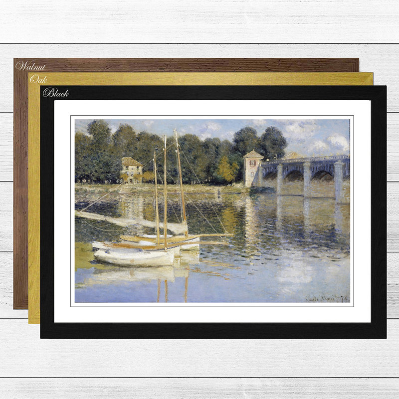 Claude Monet - Single Picture Frame Painting, Oak