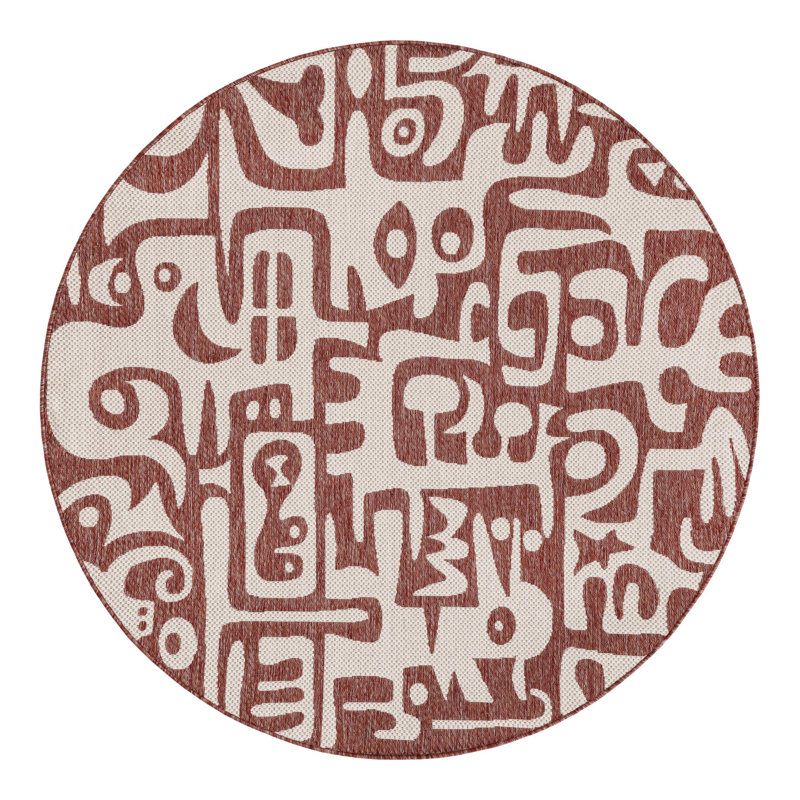 Tapis Lyric Hower, Rond 6 pi 1 po