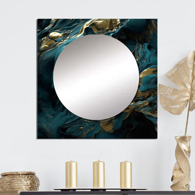 Janella Aluminum Square Mirror