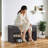7 Pair Shoe Storage Bench with Cushion, 37" Width Entryway Shoe Bench with Hidden Storage-114217225