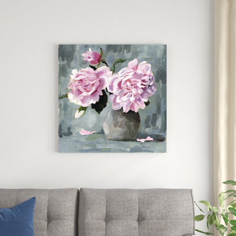 Étude de pivoines I, H 30 po x l 30 po x P 1,25 po