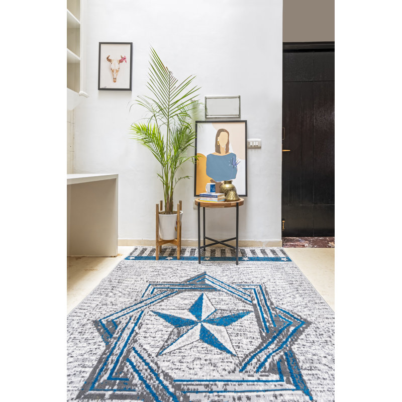 Mcmeans Indoor Rug, Rectangle 3'6" x 5'6"