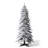 7.5' Pre-Lit Flocked 360 Degree Rotating Spruce Artificial Christmas Tree with 400 Lights
