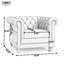 Fauteuil club capitonné