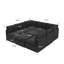 Canapé modulaire modulaire 9 pièces Advait, combinaison libre avec structure en fer léger et repose-pieds Advait-341284365