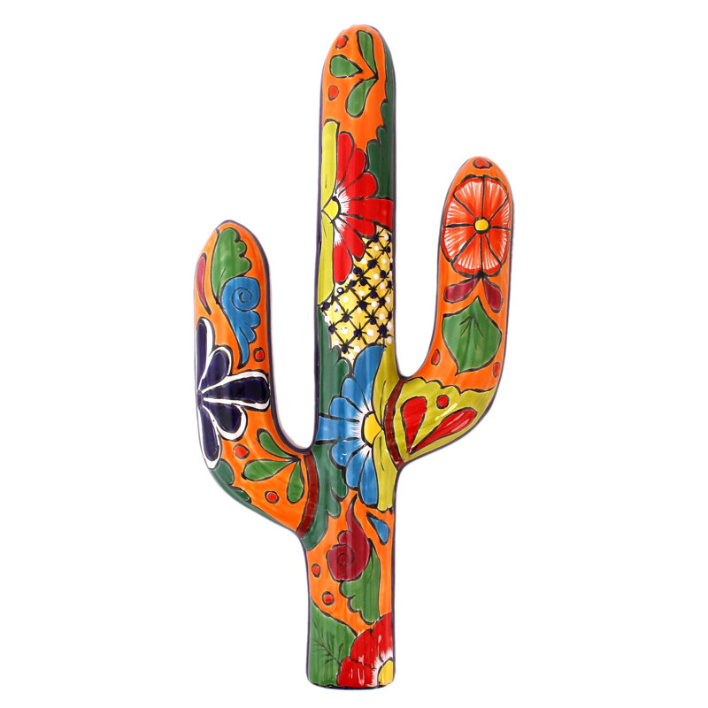 Décoration murale désert en céramique Saguaro