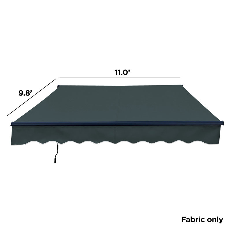 Tissu de remplacement pour auvent rétractable ALEKO, Vert classique, l 20 pi x P 10 pi