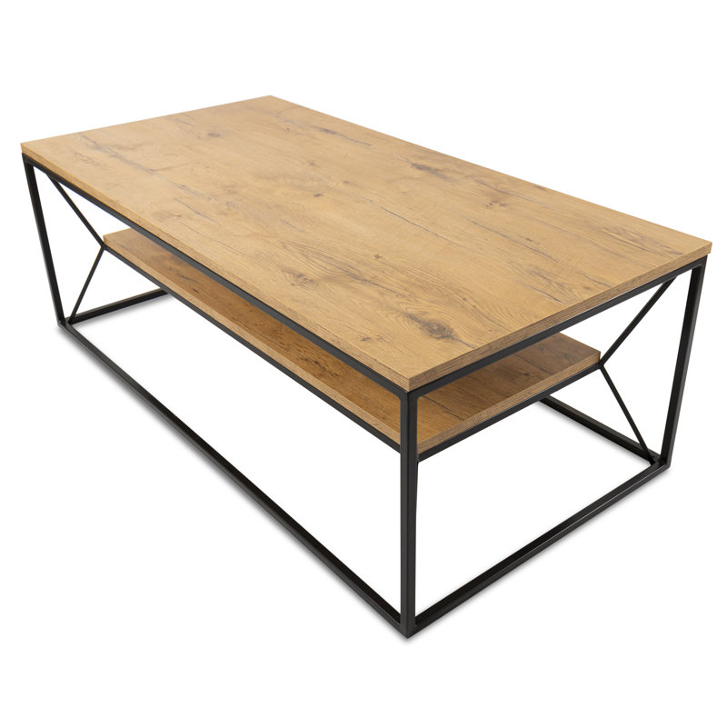 Gause Frame Coffee Table with Storage, 40cm H x 120cm W x 60cm D