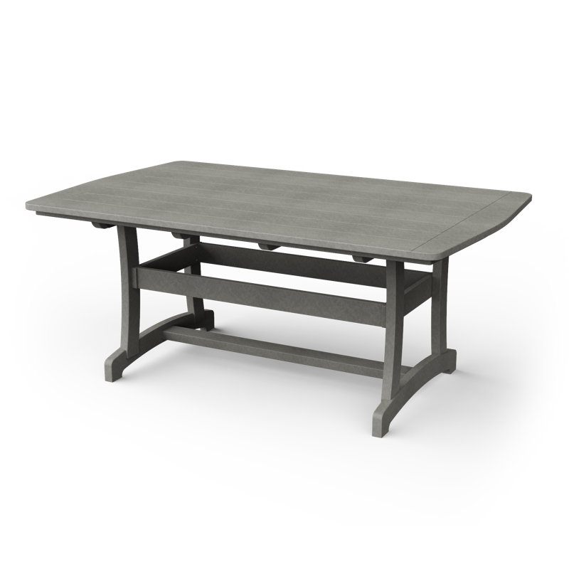 Table de salle à manger Stella, Gris clair, H 30 po x l 71,5 po x P 45 po