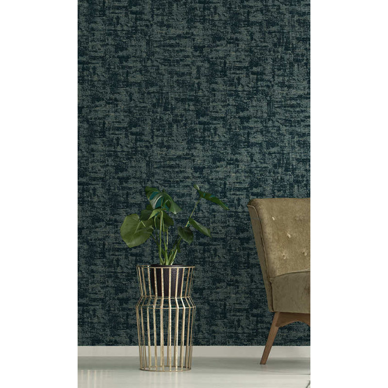 Rouleau de papier peint L 33 pi x l 21 po, Bleu sarcelle