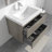  Angela 30 inch Fully Assembled Single Floating Bathroom Vanity with Solid Surface Sink-429373673