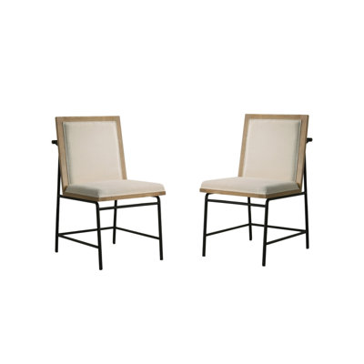 Torino Set Of 2 Oak Finish 18.5"W Dining Chairs