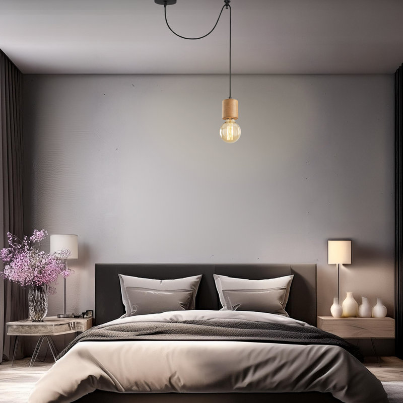 Luminaire suspendu simple à hauteur réglable
