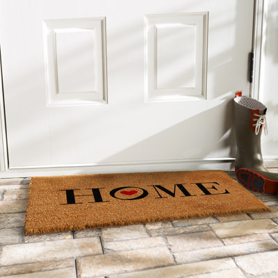 Tapis d'entrée antidérapant Talesia Heart Home 29 po x 17 po