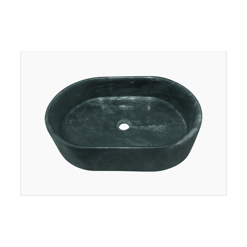 Vessel Sink, Oval-Shaped Sink For Bathroom, Green