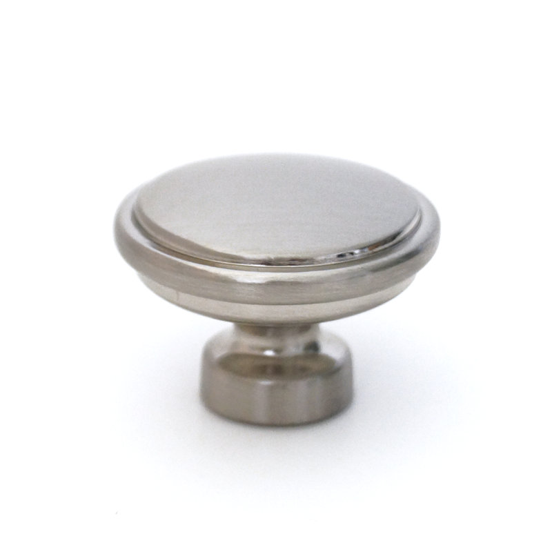 Milano Door and Drawer Knob, Brushed Satin Nickel, 1