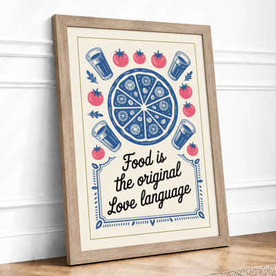 Food Is Love Typography - Print