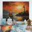 Phare guidant le pointillisme I sur bois-1858307026