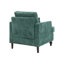 Fauteuil d'appoint Mid-Century avec garniture cloutée pour chambre à coucher ou salon-1831378390
