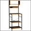 Kitchen Bakers Rack with Power Outlets, USB Chargers, Adjustable Shelves, and Hooks for Modern Storage and Organization